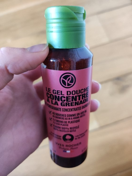 Le gel douche cencentré à la grenade