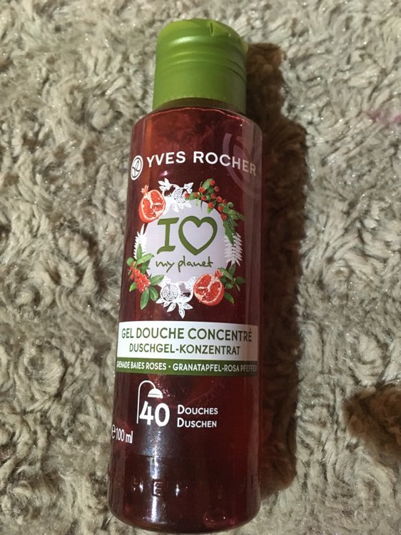 Gel douche concentré grenade baies roses